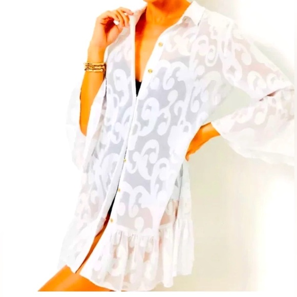 Lilly Pulitzer Other - Lilly Pulitzer Linley Cover-Up in Resort White
